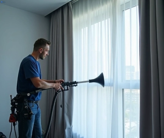 Professional curtain steam cleaning process equipment Matty Curtain Cleaning scarborough